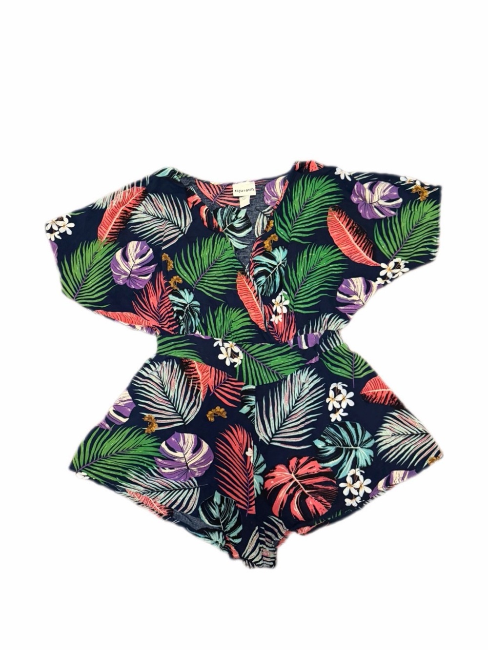 Rays sun Tropical Print Romper size XL